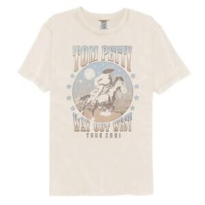 Tom Petty Way Out West 2001 Ivory T Shirt